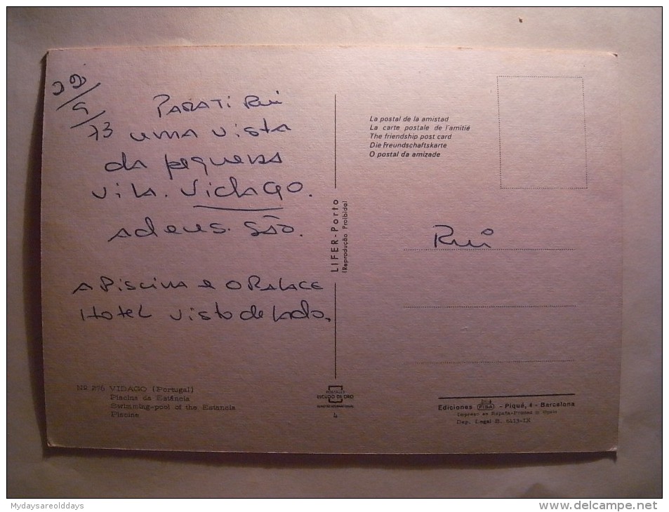 1 POSTCARD POSTAL PC CPA - PORTUGAL !!! VIDAGO (2 SCANS) - Vila Real