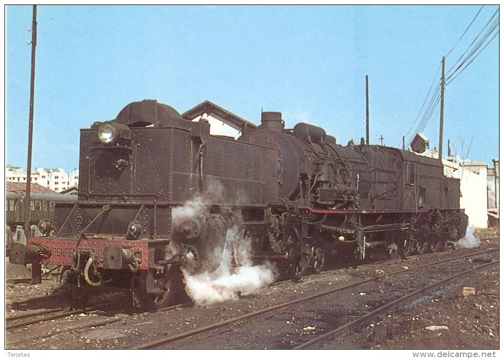 Nº46 POSTAL DE ESPAÑA DE UNA LOCOMOTORA 462-F-0403 EN VALENCIA  (TREN-TRAIN-ZUG) AMICS DEL FERROCARRIL - Trenes