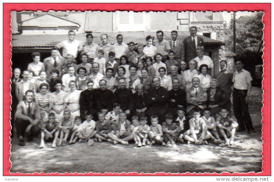 14 ARROMANCHES - Groupe Familial Aout 1956 - Carte-photo - Arromanches