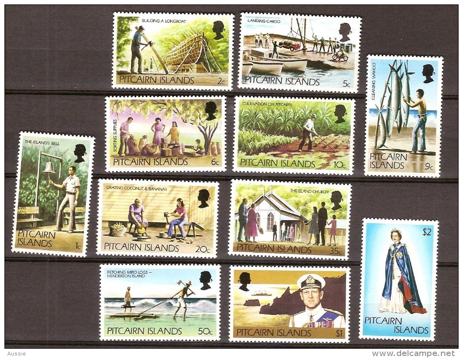 Pitcairn Islands 1977 Yvertn° 161-171 *** MNH Cote 9 Euro - Pitcairn Islands