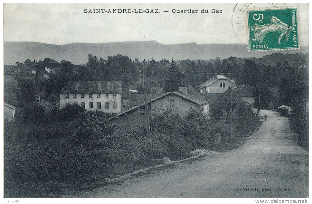 38 - SAINT ANDRE LE GAZ - CPA - QUARTIER DU GAZ - Saint-André-le-Gaz