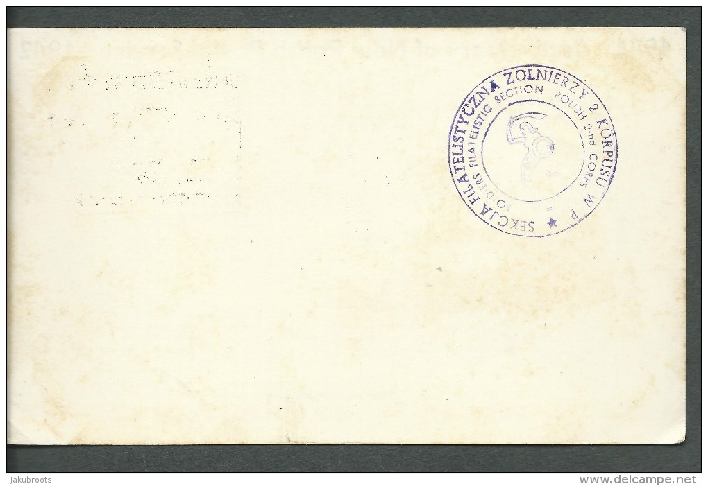 1942. CARD. POLISH  NAVY  PHILATELIC EXHIBITION BY POLISH FIELD POST OFFICE - Sin Clasificación