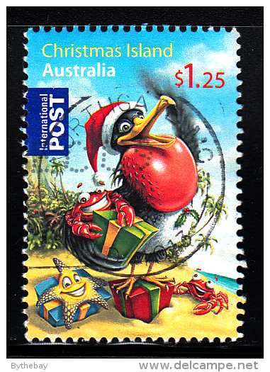 Christmas Island Used Scott #482 $1.25 Frigatebird As Santa - Christmas - Sheet Stamp - Christmas Island