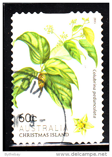 Christmas Island Used 2013 Issue 60c Colubrina Pedunculata - Booklet Stamp - Christmas Island