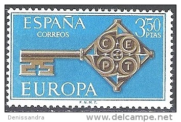 España 1968 Michel 1755 Neuf ** Cote (2008) 0.30 € Europa CEPT Clé - Neufs