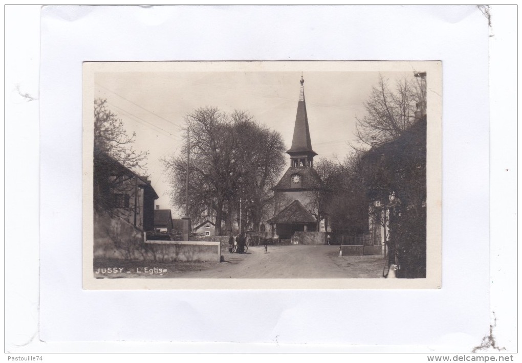 JUSSY  -  L' Eglise  (carte  Photo) - Jussy
