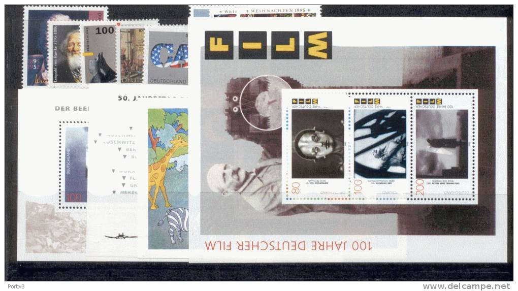 Bund  Komplettes Jahr 1995 /  Year 1995 Complete Nr. 1772 - 1833 Postfrisch ** - Unused Stamps