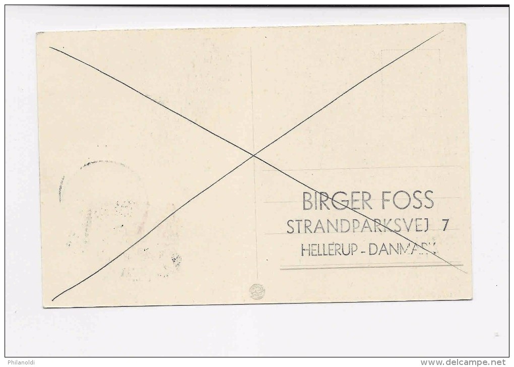 Danemark 1947. ALEXANDRINE 5+3 øre KØBENHAVN 24.2.47. MAXICARD. CARTE MAXIMUM - Maximumkaarten