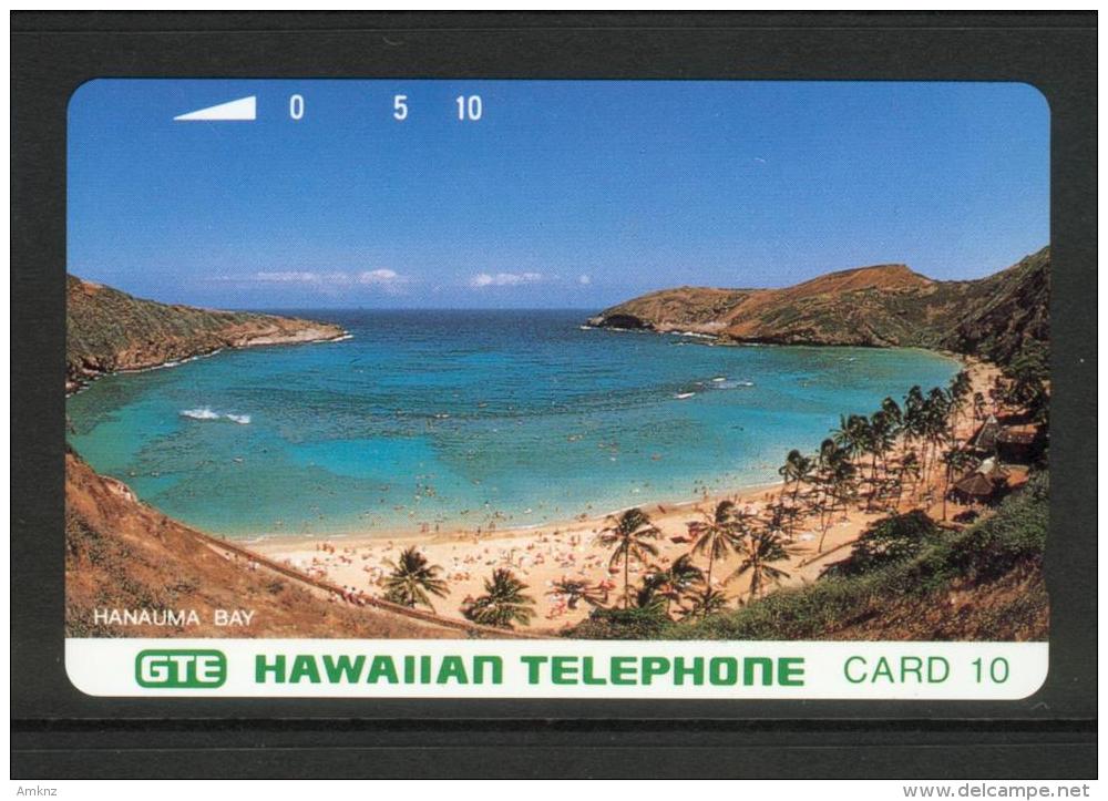 Hawaii GTE - 1993 10 Unit - Hanauma Bay - Green Letters - Bronze Reverse - HAW-08 - Mint - Hawaii