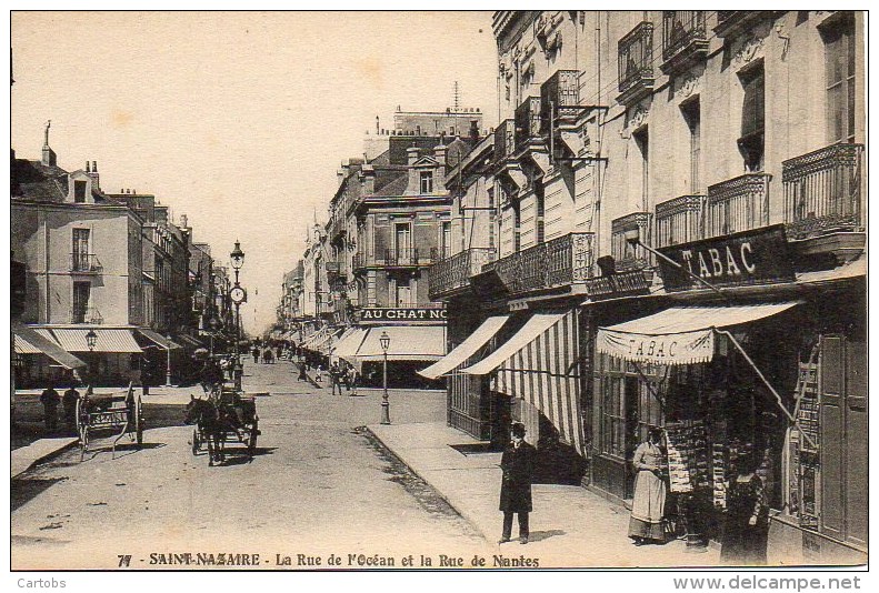 44 SAINT-NAZAIRE La Rue De L'Océan Et La Rue De Nantes - Saint Nazaire