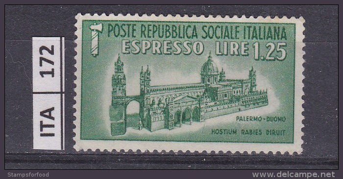 ITALIA, 1944, RSI, Espresso, L. 1,25, Nuovo - Posta Espresso