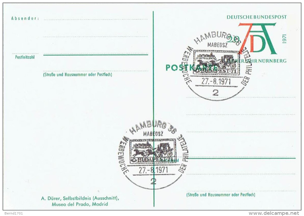 Germany - Postkarte Sonderstempel / Postcard Special Cancellation (a470) - Illustrated Postcards - Used
