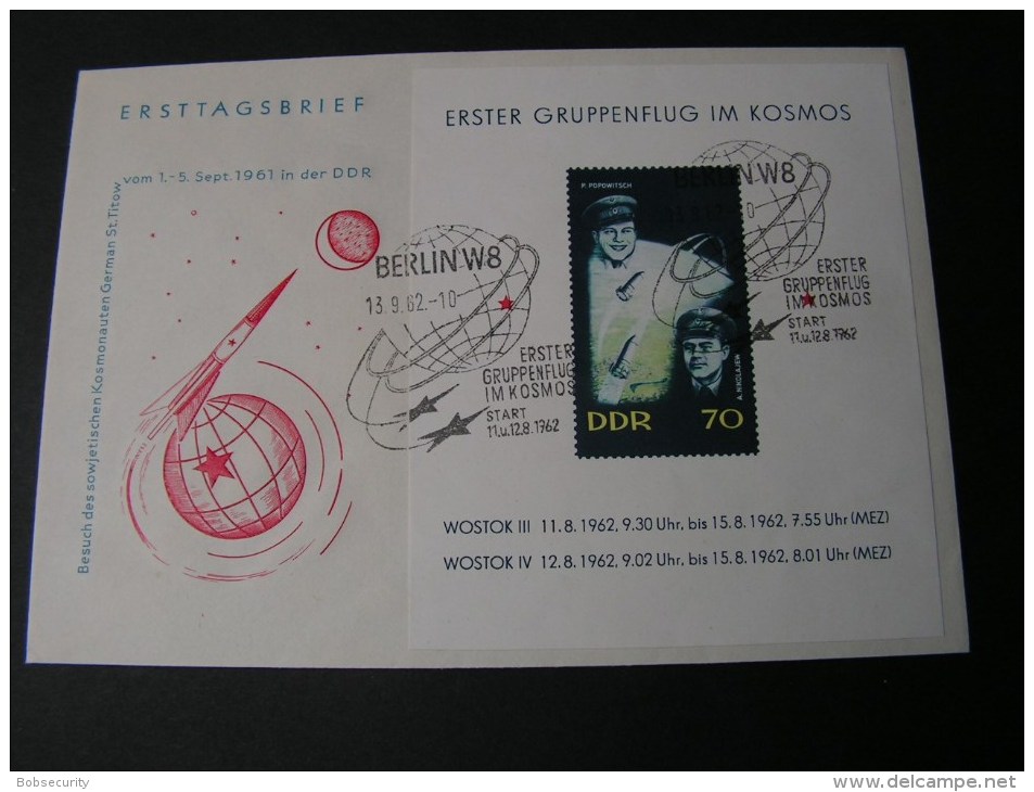 == DDR FDC  1962  Flug In Kosmos € 40,00 - Autres & Non Classés