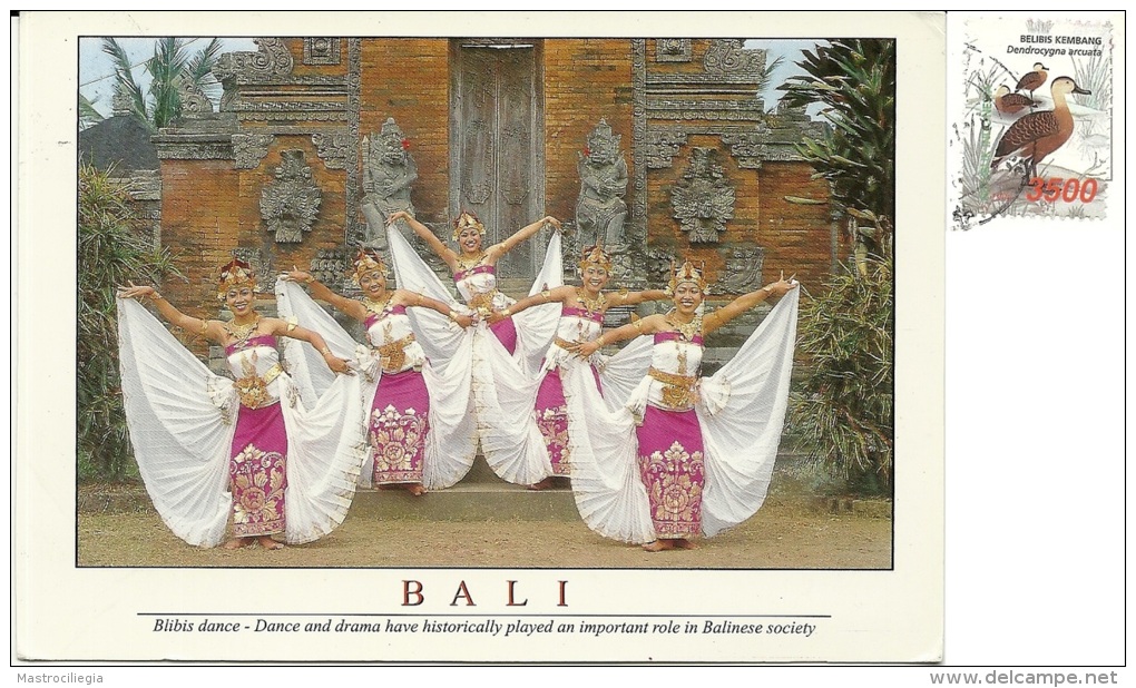 INDONESIA  BALI  Biblis Dance  Nice Stamp  Bird Theme - Indonesia