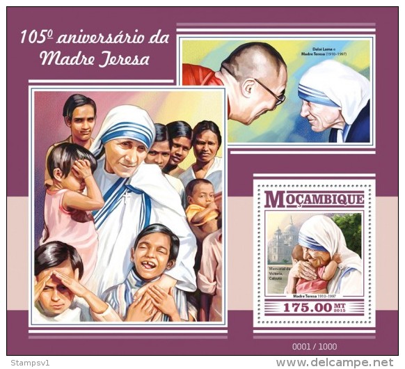 Mozambique. 2015 Mother Teresa. (318b) - Mère Teresa