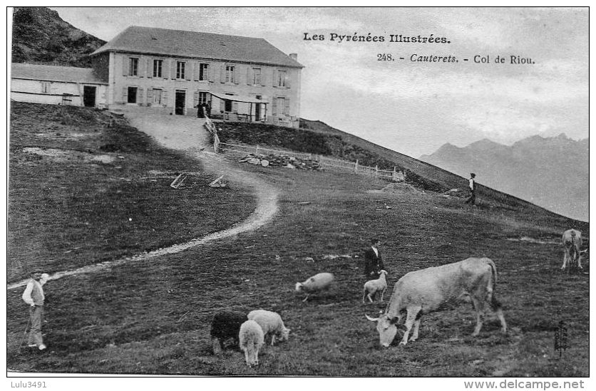 CPA - Environs De CAUTERETS (65) - Aspect De La Ferme-Auberge Du Col De Riou Au Début Du Siècle - Altri & Non Classificati