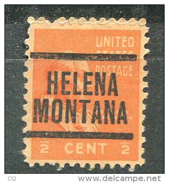 U.S.A. - Préoblitéré - Precancel - HELENA - MONTANA - Préoblitérés