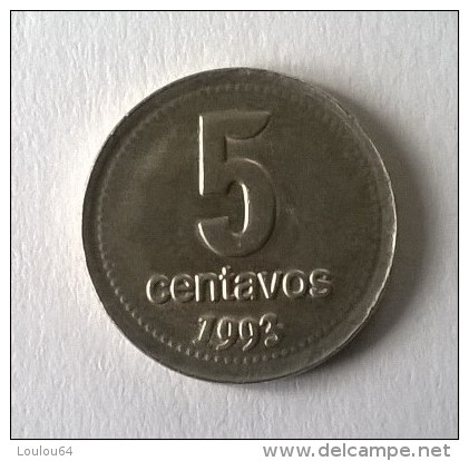 ARGENTINE -  5 Centavos 1993 - - Argentine