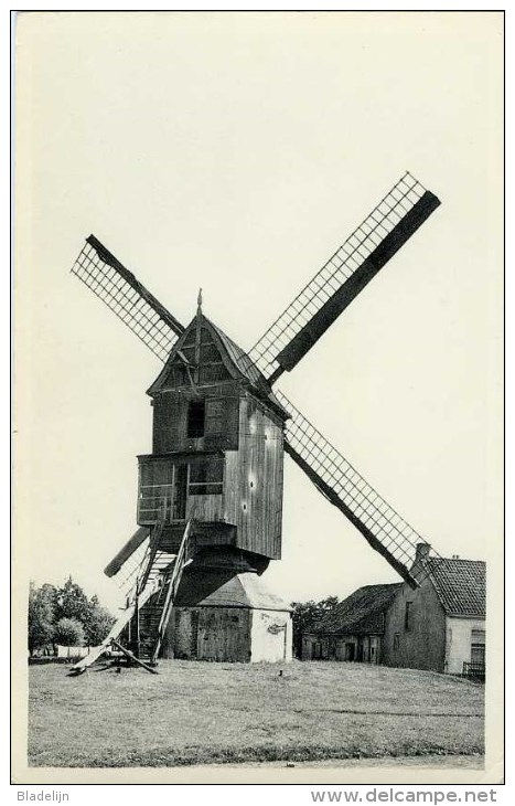 AARTSELAAR (Antw.) - Molen/moulin - De Heimolen Vóór 1957. Mooie Zwart-wit Kaart, Glanzend. Historische Opname! - Aartselaar