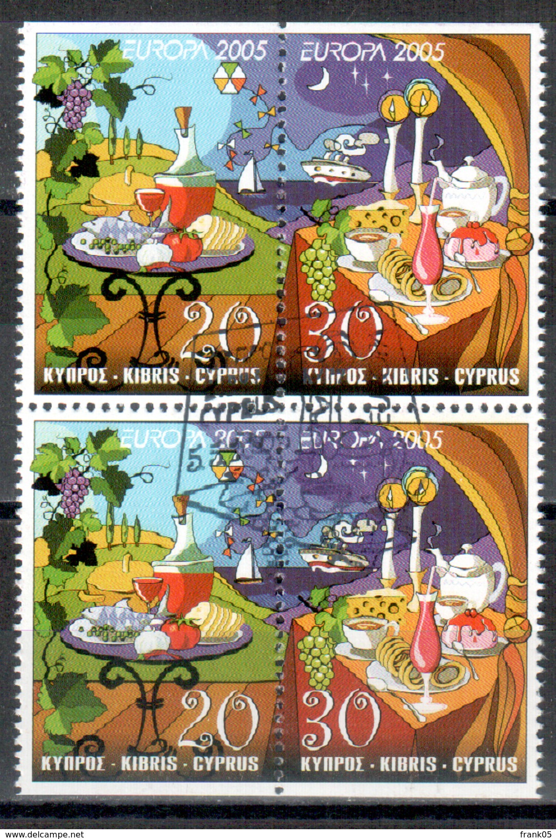 Zypern / Cyprus / Chypre 2005 Marken Aus MH/stamps From Booklet EUROPA Gestempelt/used - 2005