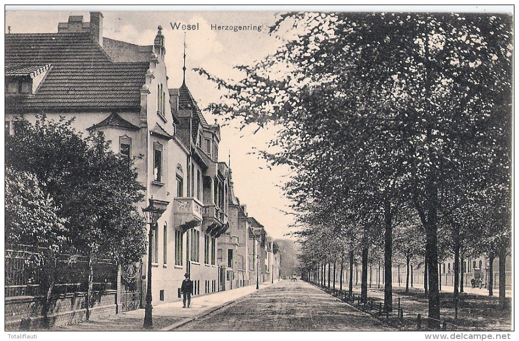 WESEL Herzogenring Belebt 3.1.1910 Gelaufen - Wesel