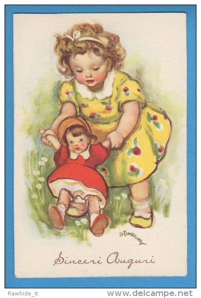 Enfant Poupée Mådchen Puppe Little Girl Doll Sign.Zandrino - Zandrino