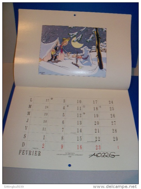 Hergé, Morris, Franquin, Etc. Calendrier 1992. 50 ANS De Calendriers. Fédération Scouts Catholiques Belgique, Avec De Gr - Agendas & Calendarios