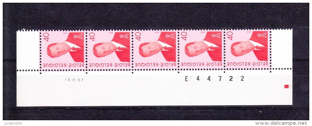 Drukdatum, Nr 2560 **, 18.IV.97 E44722 - 1993-2013 Roi Albert II (MVTM)