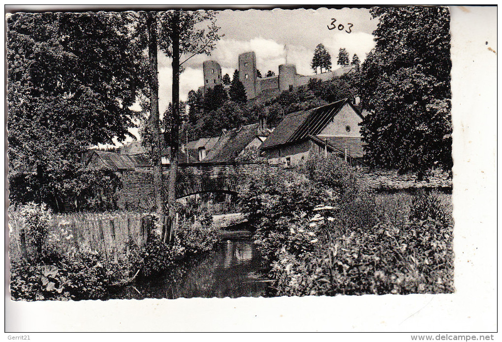 5540 PRÜM - SCHÖNECKEN, Blick Auf Die Burg, 1959 - Pruem