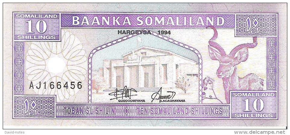 Somaliland - Pick 2 - 10 Shilin 1994 - Unc - Somalia