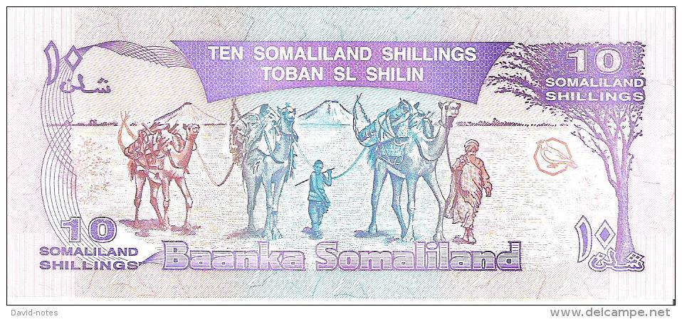 Somaliland - Pick 2 - 10 Shilin 1994 - Unc - Somalia