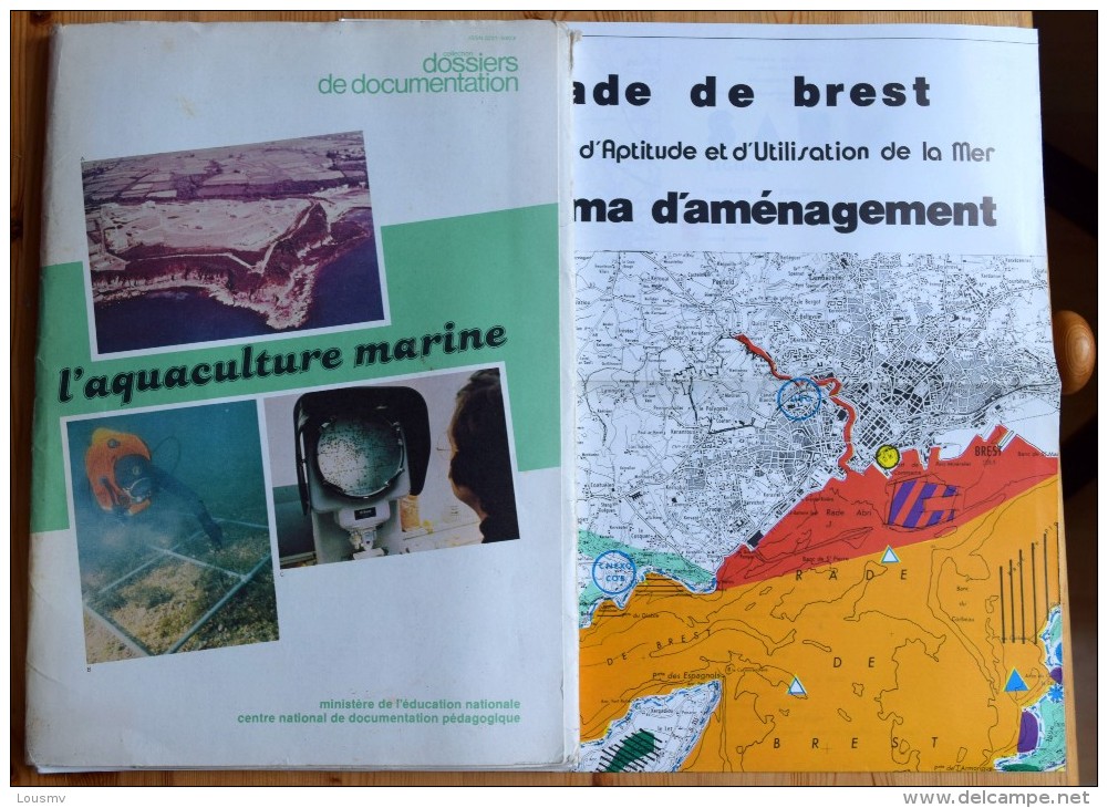 L'aquaculture Marine - Documentation Du Ministère De L'éducation Nationale 1982 - CNDP - Fiches Didactiques