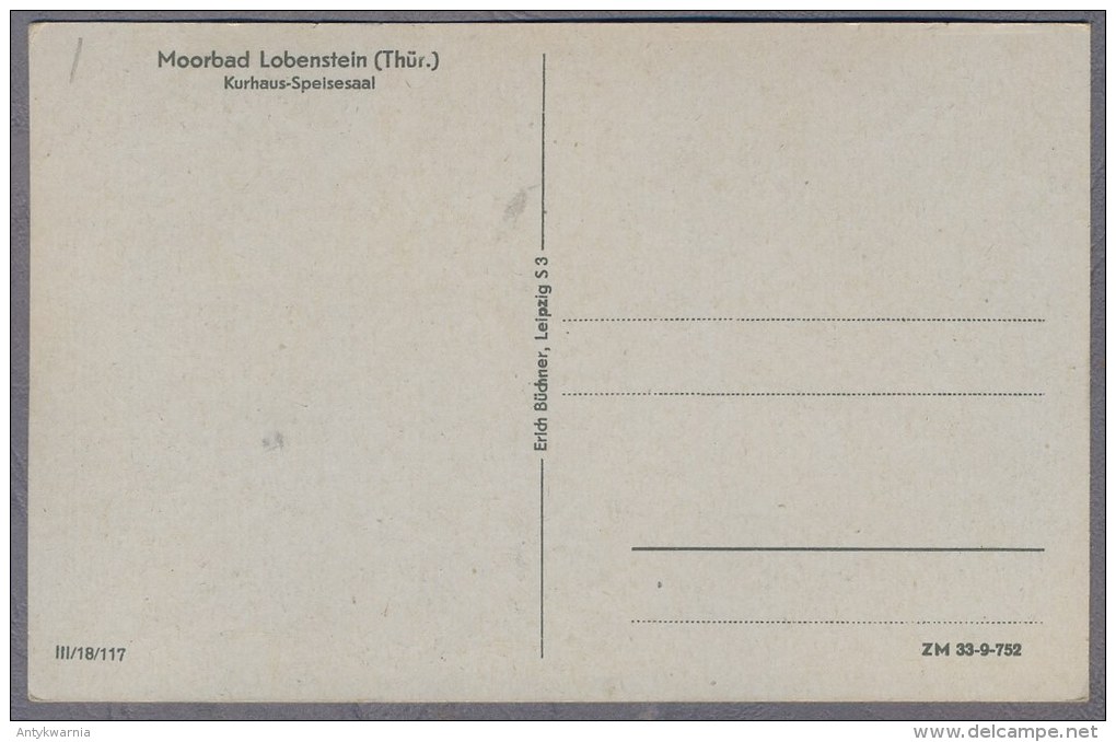 Lobenstein Thür  Kurhaus Speisesaal   B312 - Lobenstein