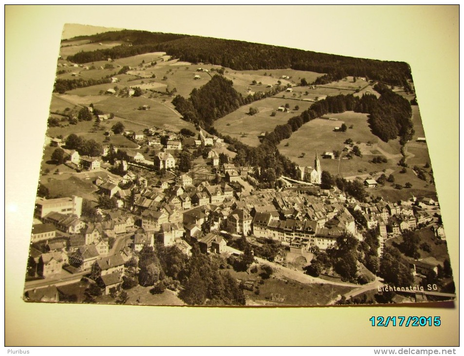 SWITZERLAND LICHTENSTEIG ,  1960 TO USSR  LATVIA  BENE  , OLD POSTCARD , 0 - Lichtensteig