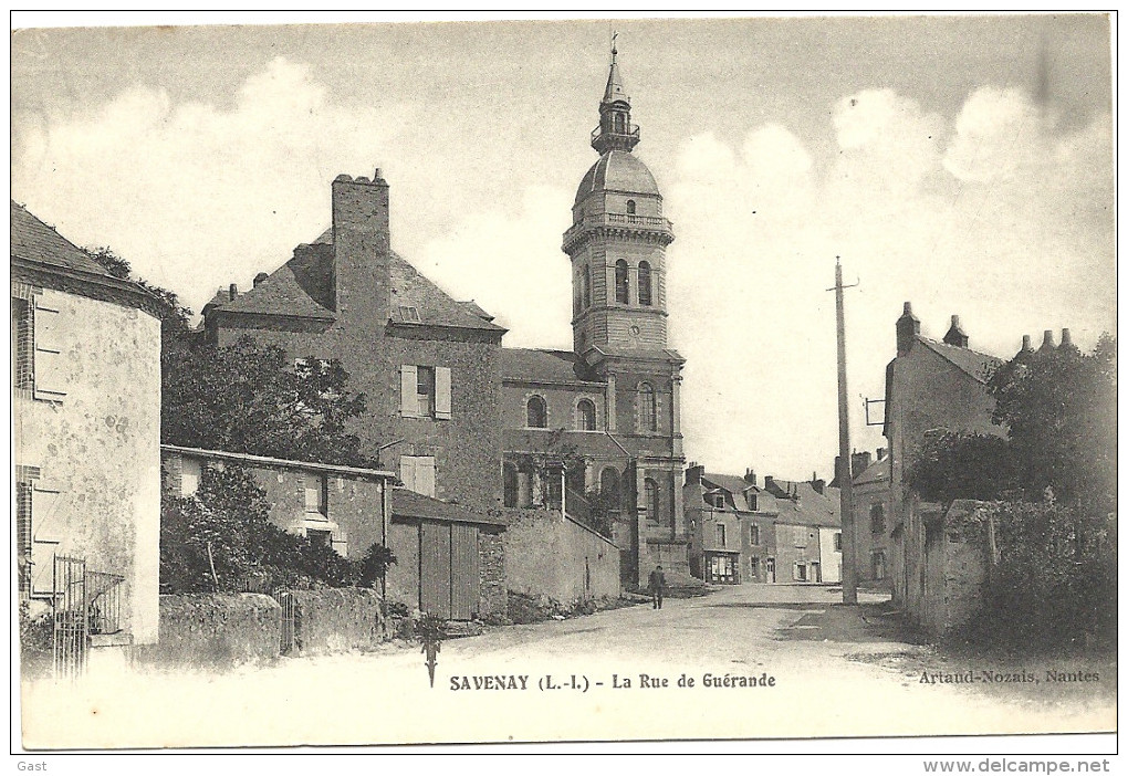 44 SAVENAY      LA  RUE  DE  GUERANDE - Savenay