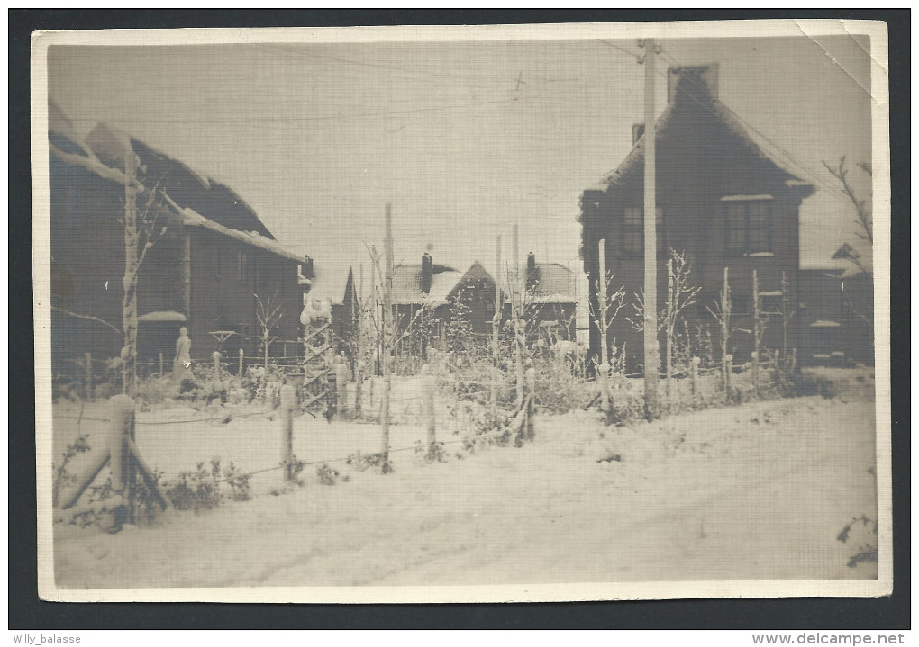 Photo - Entrée De La Place Du Logis - BOITSFORT - Novembre 1925 - Neige - Bosvoorde   // - Watermaal-Bosvoorde - Watermael-Boitsfort