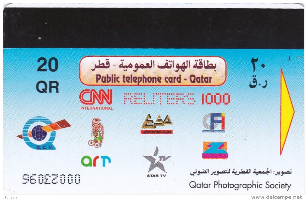 Qatar, QTR-50, Water Fountain, 2 Scans. - Qatar