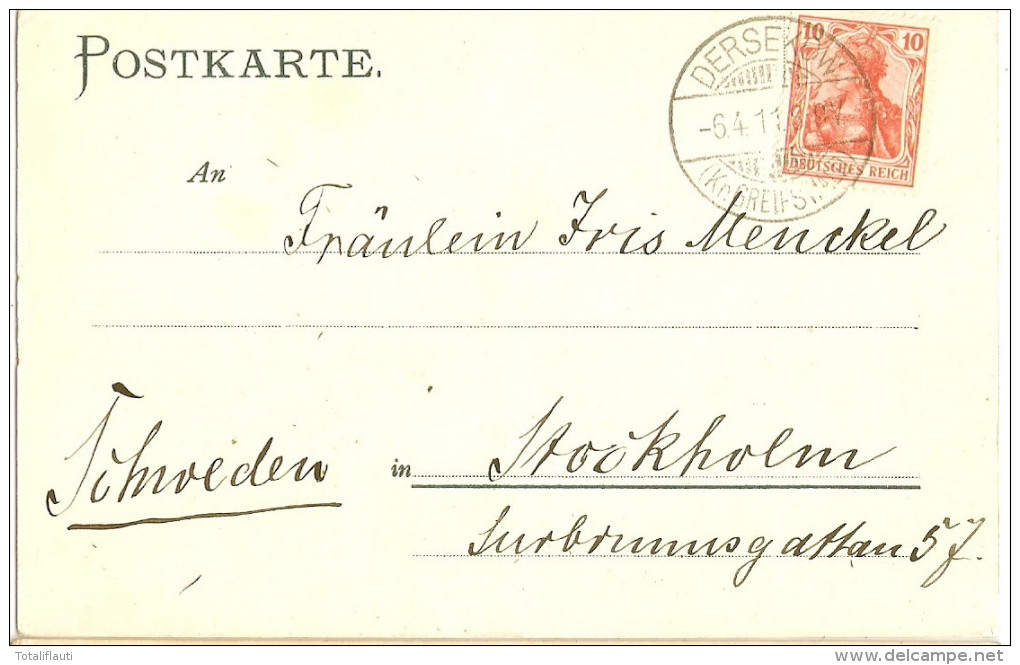 GREIFSWALD Studentica SEDINIA Seis Panier 24.7.1884 Ich Wags Gott Walts 6.4.1911 Gelaufen Studentika - Greifswald