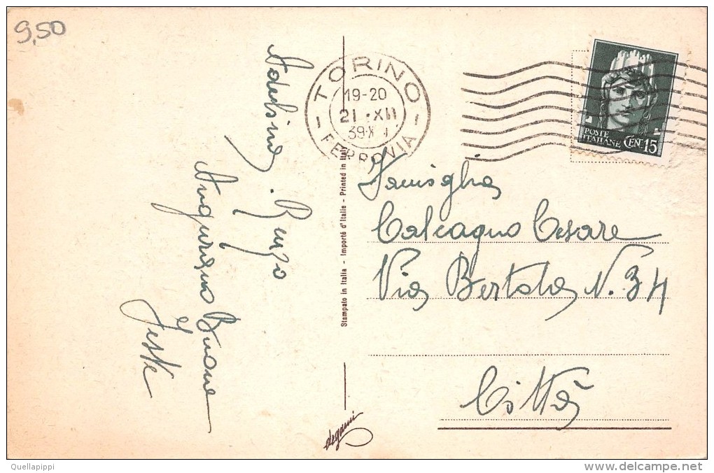 03303 "BUON NATALE"  ANIMATA, FORTUNELLO, FORTUNELLINO, LA CHECCA, GERLE, GIOCHI, VISCHIO.  CART. SPED. 1939 - Sonstige & Ohne Zuordnung