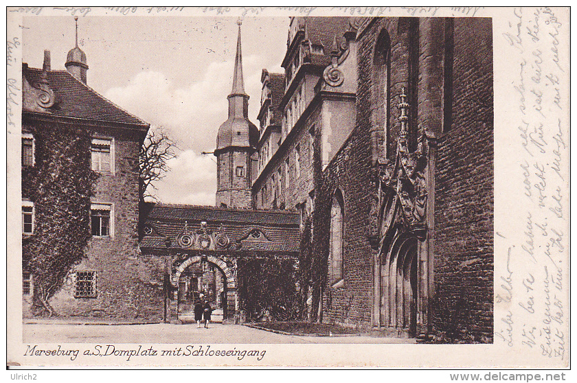 AK Merseburg A. S. - Domplatz Mit Schlosseingang - 1932 (20772) - Merseburg