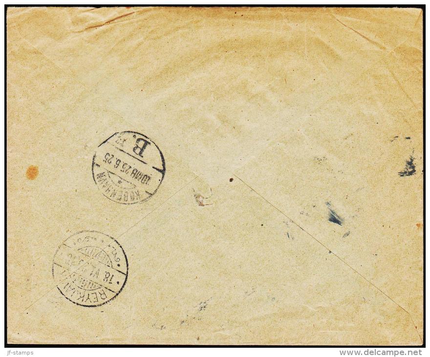 1925. Surcharge. King Christian IX. 30 Aur On 50 Aur Violet-grey/grey From UTBU LANDSBA... (Michel: 112) - JF181837 - Covers & Documents