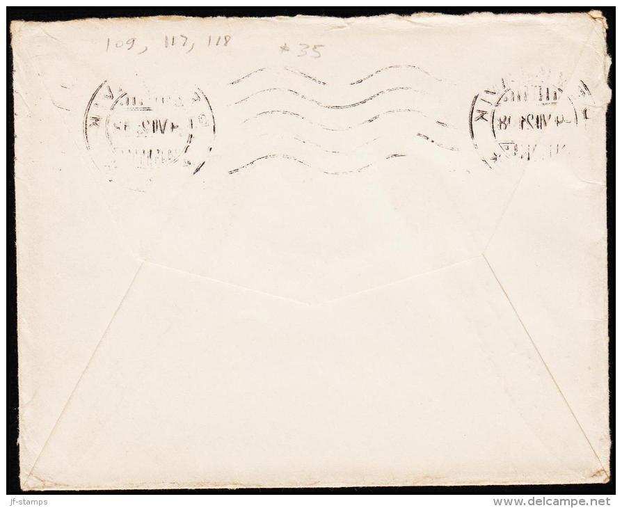 1920. King Christian X. Thin, Broken Lines In Ovl Frame. 3x 3 Aur Yellow Brown + 15 + 2... (Michel: 84+) - JF181839 - Cartas & Documentos