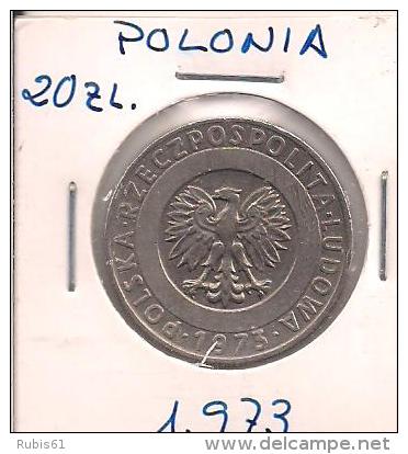 MONEDA POLONIA 20ZL  1973 - Sin Clasificación