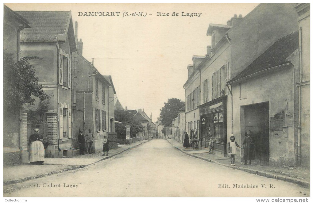 / CPA FRANCE 77 "Dampmart, Rue De Lagny" - Autres & Non Classés