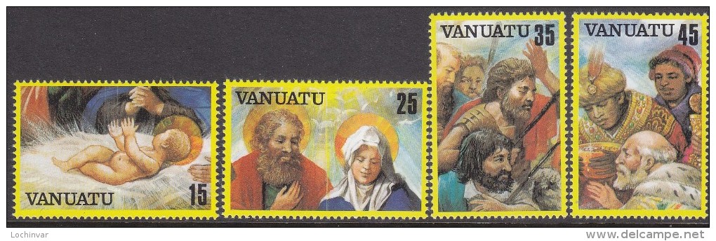 VANUATU, 1982 XMAS 4 MNH - Vanuatu (1980-...)