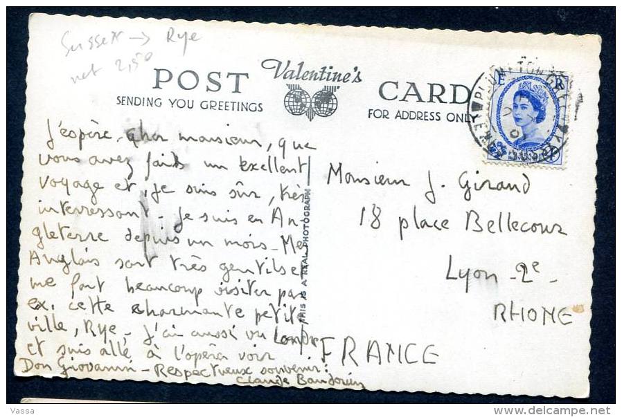 UK  - Traders Passage ,RYE -  SUSSEX - Used Postally - Rye