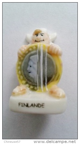 Feve Pays-  Finlande-brioche Sicard(scan Dos) - Pays