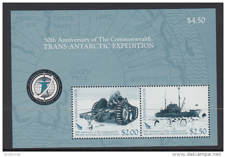 ROSS DEPENDENCY - 2007 - EXPEDITION SOUVENIR SHEET  MINT NEVER HINGED - Unused Stamps