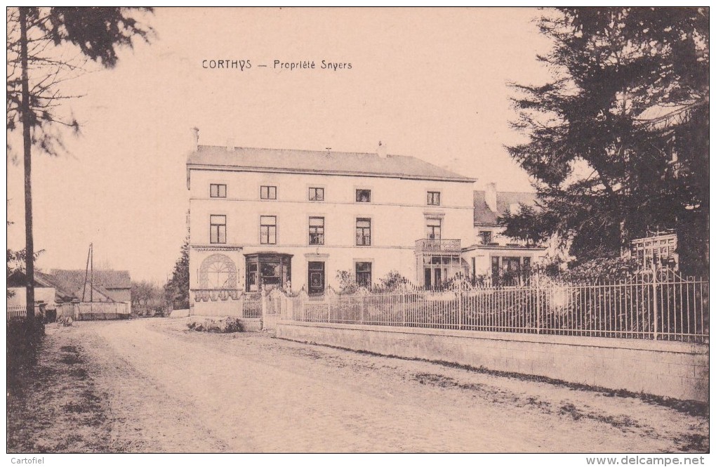 CORTHYS-KORTIJS-GINGELOM-LOTJE-REEKS-5 POSTKAARTEN-RUE DU PONT+L´ECOLE+RUE DE LA STATION+SNYERS+L´EGLISE-ZIE 7 SCANS-TOP - Gingelom