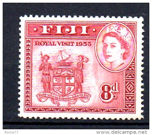 CI553 - FIJI 1953 , Royal Visit   ****  MNH - Fidschi-Inseln (...-1970)